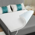 thumbnail image 1 of INGALIK 3 inch Gel Infused Memory Foam Mattress Topper, Queen, Cooling Bed Topper for Pressure Relief, CertiPUR-US Certified, White Removable Cover, 1 of 11