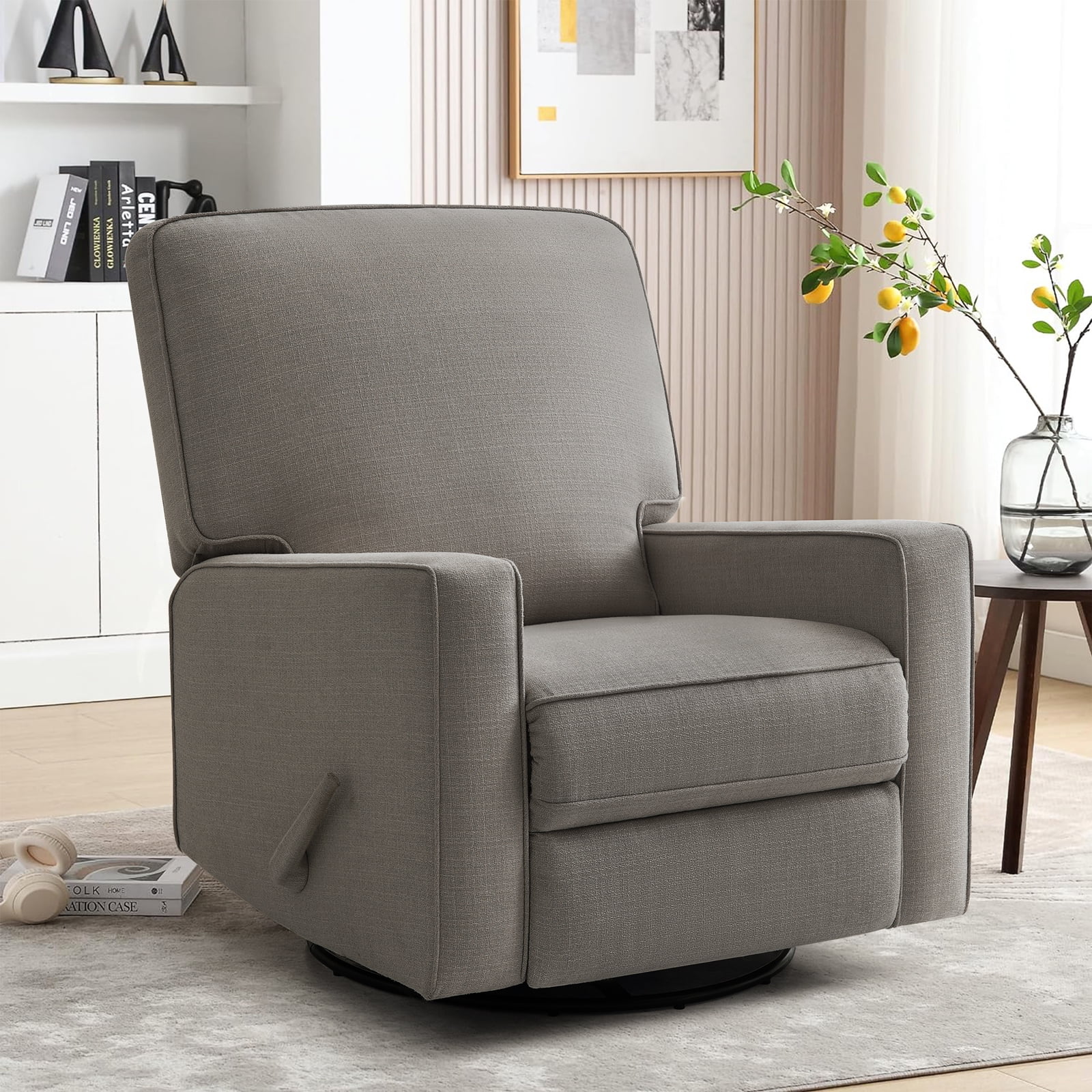 INGALIK Swivel Rocker Recliner, 360 Degrees, Glider Rocking Chair ...