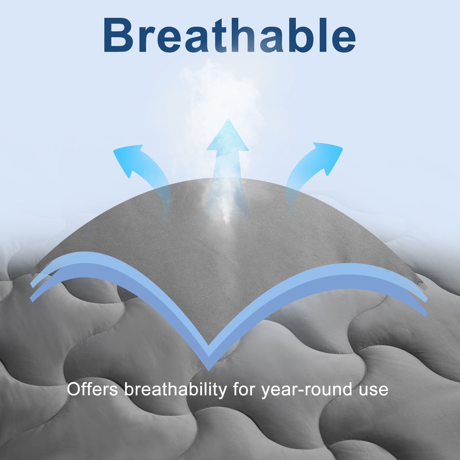 INGALIK Full XL Mattress Pad, 400TC Cotton Pillow Top Mattress Cover