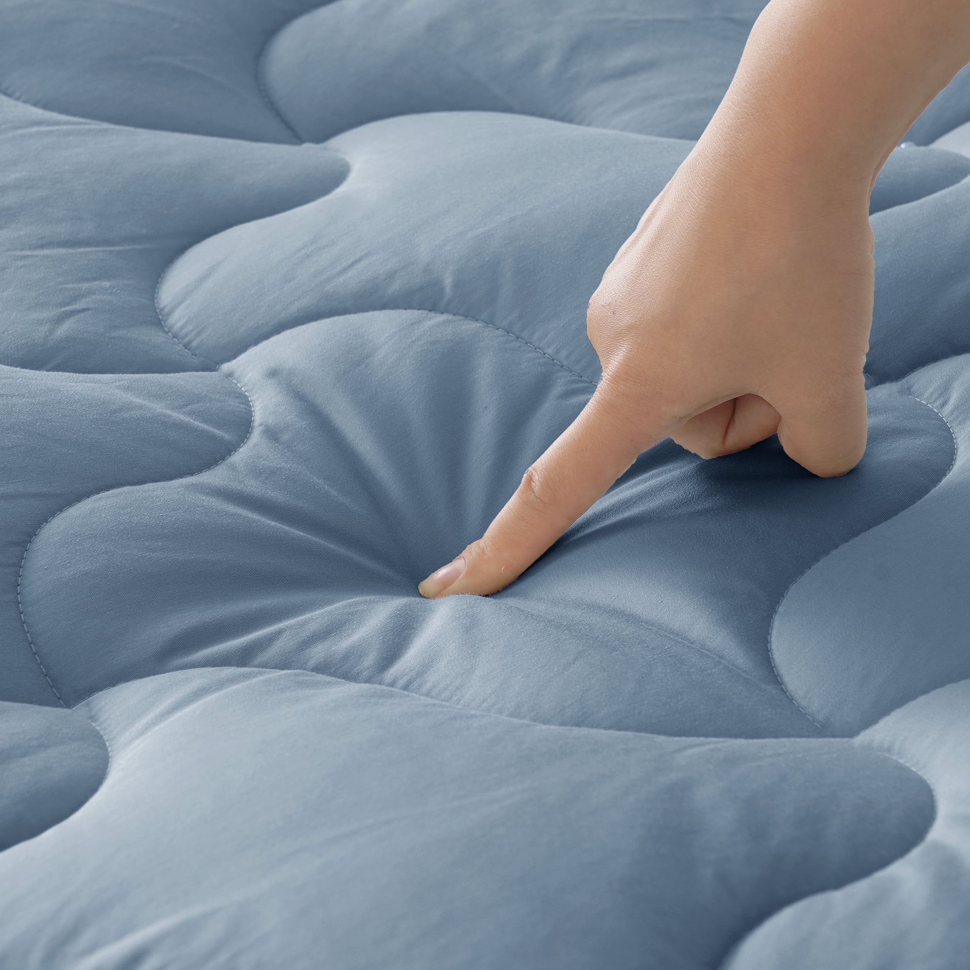 INGALIK Queen Size Mattress Pad, 400TC Cotton Pillow Top Mattress Cover