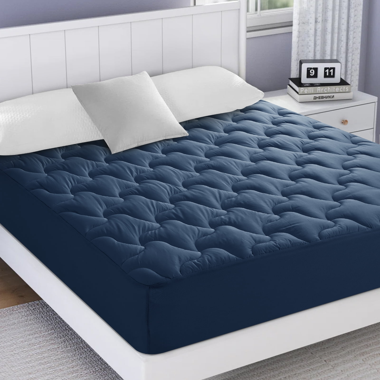 INGALIK RV King Mattress Pad, 400TC Cotton Pillow Top Mattress Cover