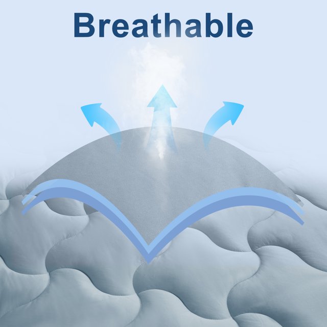 INGALIK Twin XL Mattress Pad, 400TC Cotton Pillow Top Mattress Cover, Quilted Fitted Mattress