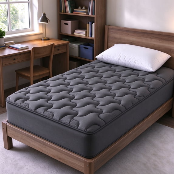 INGALIK Ultra Comfort Mattress Pad, Twin - Breathable Cooling Topper, 8-21" Deep Pocket Mattress Cover, Noiseless Hypoallergenic