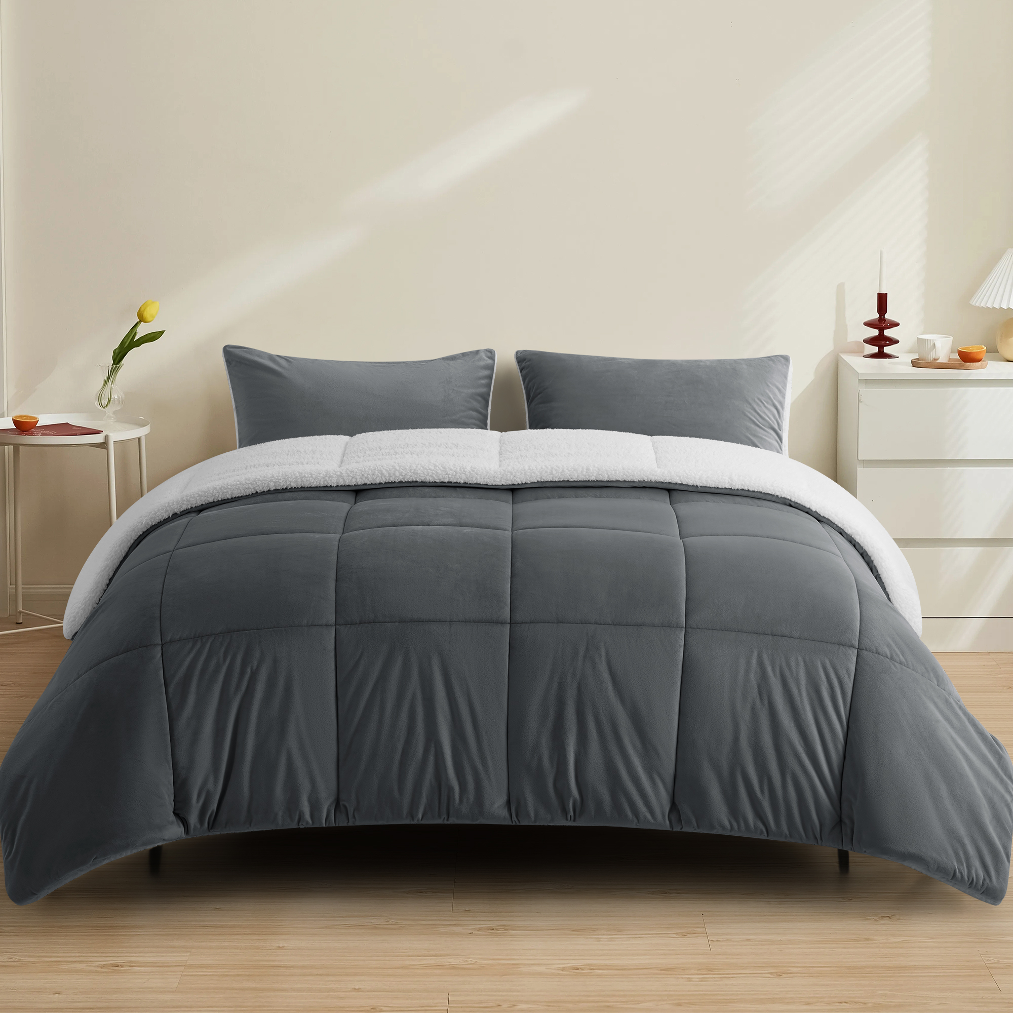 Beauty Rest 7pc Jacquard Comforter Set Q