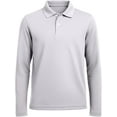 thumbnail image 1 of INGEAR Boys Golf Polo Long Sleeve Shirts, White, M, 1 of 6