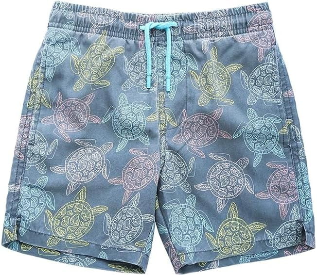 Kanu Surf Pantaloncini Da Bagno Bambino E Ragazzo, Modello Sandbar Stripe, Asciugatura Rapida Con UPF 50+, Tasche Laterali, Costumi Da Spiaggia