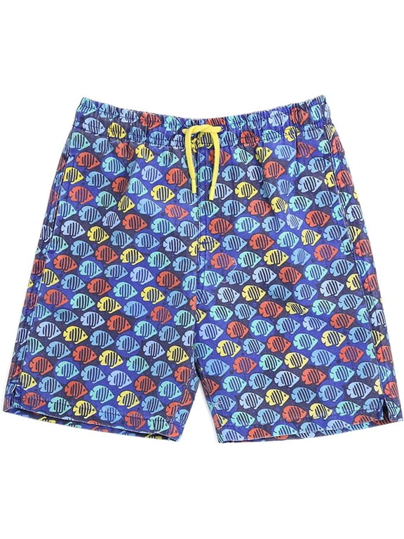 Little Boys Quick Dry Beach Board Shorts Kids Swim Trunks UPF 50+ Swimsuit with Pockets