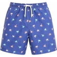 thumbnail image 1 of INGEAR Little Boys Quick Dry Beach Board Shorts Kids Swim Trunks UPF 50+ Swimsuit with Pockets, 1 of 6