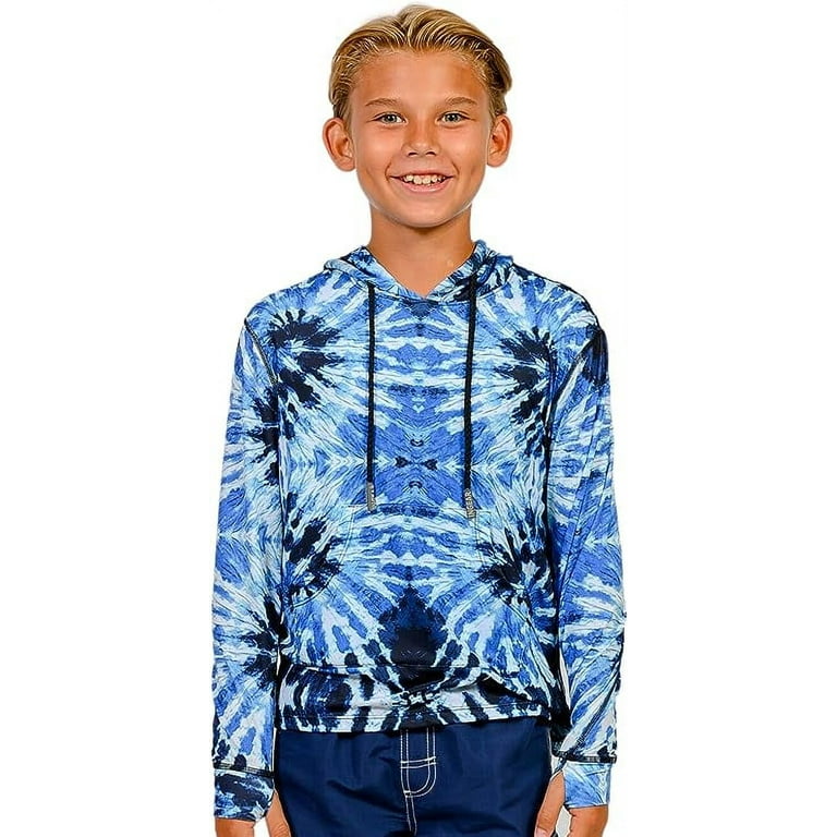 Youth Long Sleeve Fishing T-Shirt UPF 50 UV Moisture Wicking Kids Boy Girl  XS-XL
