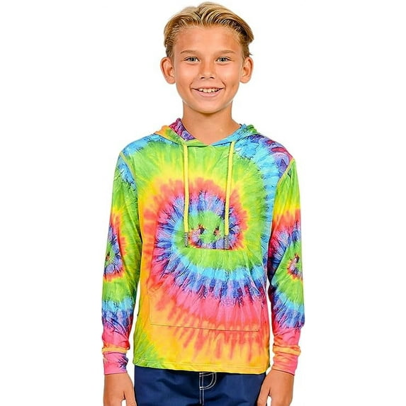 INGEAR Boys UPF 50+ Sun Protection Hoodie , Green, S