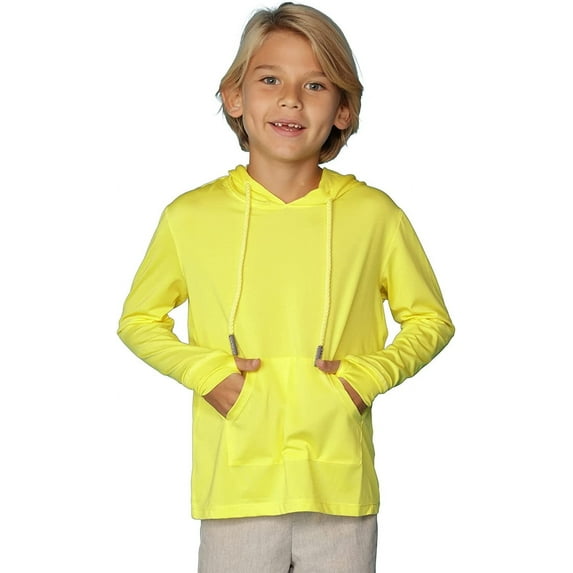 INGEAR Boys UPF 50+ Sun Protection Hoodie , Yellow, XL
