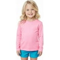 thumbnail image 1 of INGEAR Girls Long Sleeve Rash Guard Swim Shirt Outdoor Sports Shirt Lightweight , Pink, XL, 1 of 6