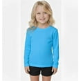 thumbnail image 1 of INGEAR Girls Long Sleeve Rash Guard Swim Shirt Outdoor Sports Shirt Lightweight , Blue, S, 1 of 6