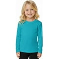 thumbnail image 1 of INGEAR Girls Long Sleeve Rash Guard Swim Shirt, UPF 50+ Turquoise, L, 1 of 7