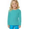 thumbnail image 1 of INGEAR Girls Long Sleeve Rash Guard Swim Shirt, UPF 50+ Seafoam, XS, 1 of 6