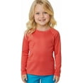 thumbnail image 1 of INGEAR Girls Long Sleeve Rash Guard Swim Shirt, UPF 50+ Red, L, 1 of 7