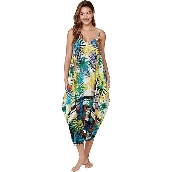 INGEAR Women’s Boho Romper Dress, Lightweight Jumpsuit for Summer, Multicolor, S/M
