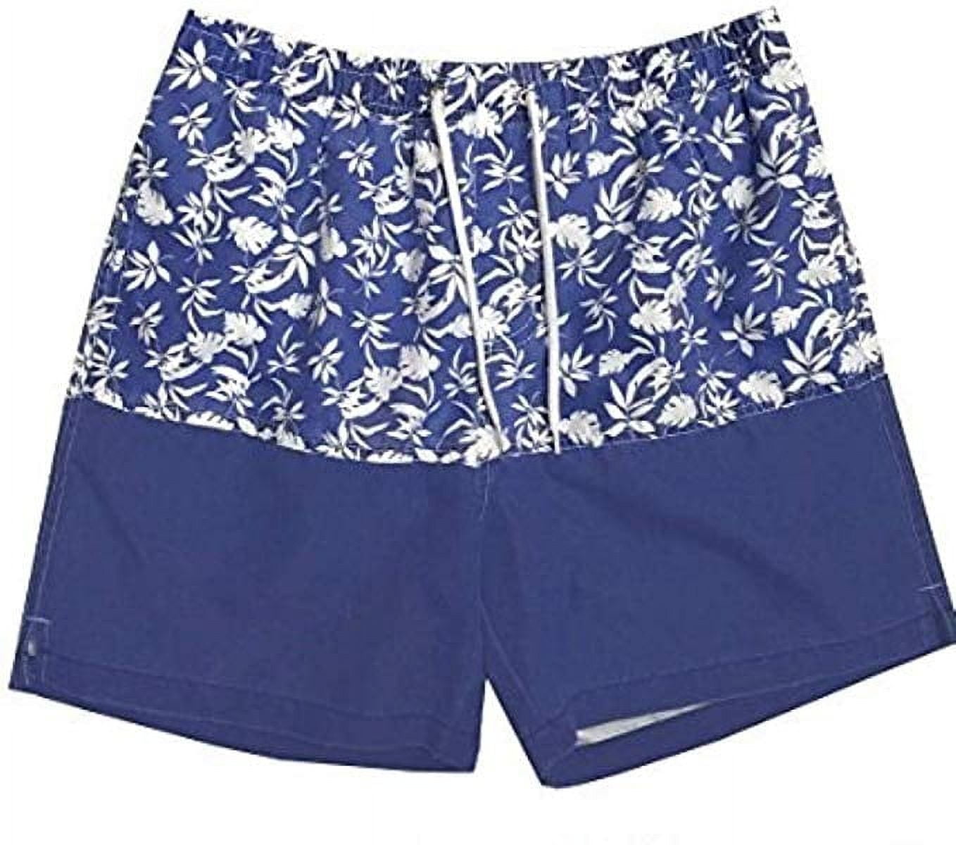 Line Up Stripe Quick Dry Beach Board Shorts Swim Trunk