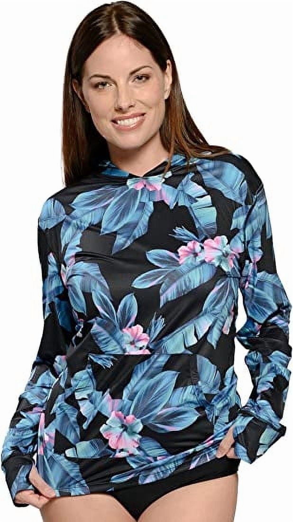Ingear Rash Guard INGEAR Long Sleeve Loose Rash Guard With Hood Sun Shirt Women Beach ...