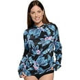 thumbnail image 1 of INGEAR Long Sleeve Loose Rash Guard With Hood Sun Shirt Women Beach Coverup UV Sun Protection Shirt Quick Dry Hoodie, 1 of 5