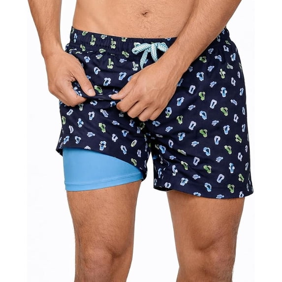 INGEAR Men's Swim Trunks Quick Dry Athletic Shorts with Boxer Lining