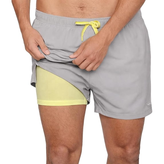 INGEAR Men's Swim Trunks Quick Dry Athletic Shorts with Boxer Lining