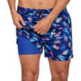 thumbnail image 1 of INGEAR Men's Swim Trunks Quick Dry Athletic Shorts with Boxer Lining, 1 of 6