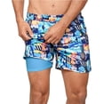 thumbnail image 1 of INGEAR Men's Swim Trunks Quick Dry Athletic Shorts with Boxer Lining, 1 of 7