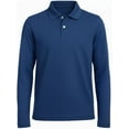 thumbnail image 1 of INGEAR Men's Long Sleeve Polo Shirt Navy XXL, 1 of 6