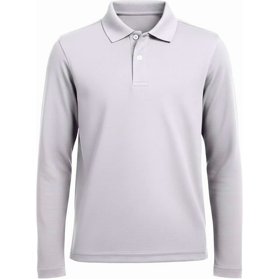 INGEAR Men's Long Sleeve Polo Shirt White M