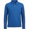 thumbnail image 1 of INGEAR Men's Long Sleeve Polo Shirt Royal Blue XL, 1 of 6