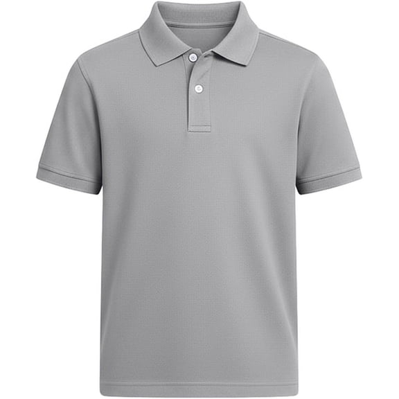 NGEAR Men's Short Sleeve Polo Shirt Grey XL