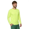 thumbnail image 1 of INGEAR Men's UPF 50+ Long Sleeve Sun Shirt, Quick-Dry UV Protection Rash Guard Neon Yellow, M, 1 of 7