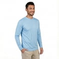 thumbnail image 1 of INGEAR Men's UPF 50+ Long Sleeve Sun Shirt, Quick-Dry UV Protection Rash Guard Sky, M, 1 of 7