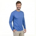 thumbnail image 1 of INGEAR Men's UPF 50+ Long Sleeve Sun Shirt, Quick-Dry UV Protection Rash Guard Royal, M, 1 of 7