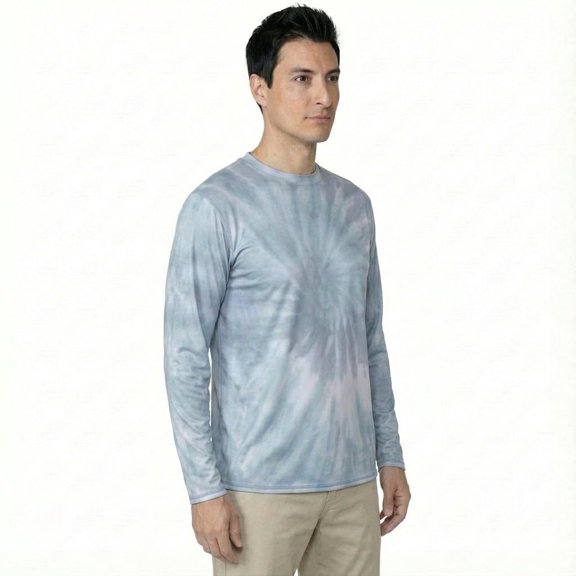 INGEAR Men's UPF 50  Long Sleeve Sun Shirt, Quick-Dry UV Protection Rash Guard Moody Blues, XXL