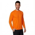 thumbnail image 1 of INGEAR Men's UPF 50+ Long Sleeve Sun Shirt, Quick-Dry UV Protection Rash Guard Neon Orange, M, 1 of 7
