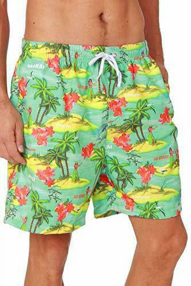 INGEAR Men's Swim Trunks Water Shorts Swimsuit Casual Beach Shorts with ...