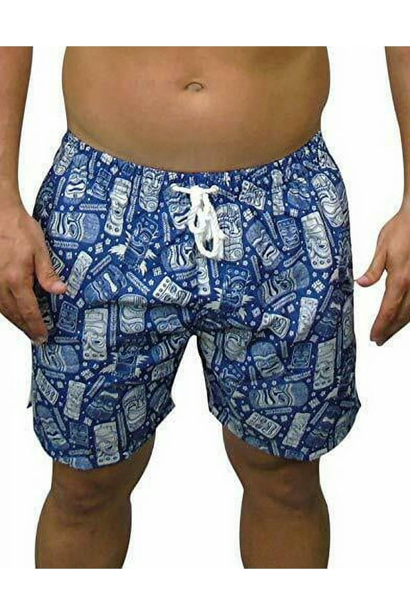 Men's Swim Trunks Water Shorts Swimsuit Casual Beach Shorts with Mesh Lin