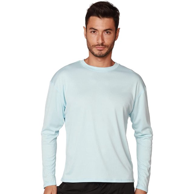 INGEAR Mens Beathable Swim Shirts Mens Sun Shirts Mens Long Sleeve Rash Guard Workout Shirts