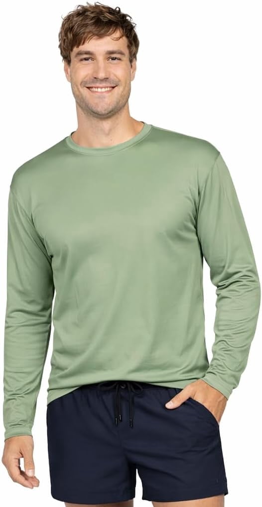 Ingear Rash Guard INGEAR Men's UPF 50+ Long Sleeve Rash Guard, Quick-Dry, Military Green ...