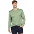 thumbnail image 1 of INGEAR Men's UPF 50+ Long Sleeve Rash Guard, Quick-Dry, Military Green, M, 1 of 6