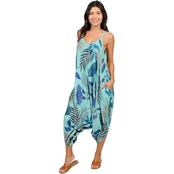 INGEAR Women’s Boho Romper Dress, Lightweight Jumpsuit for Summer, Multicolor, S/M