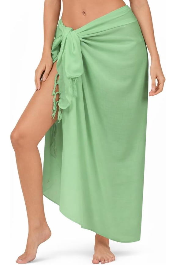 Sarong Bathing Suit Cover Up for Women – Long Pareo Beach Wraps, Swimsuit Coverup Skirt, Stylish Bikini Cover Up