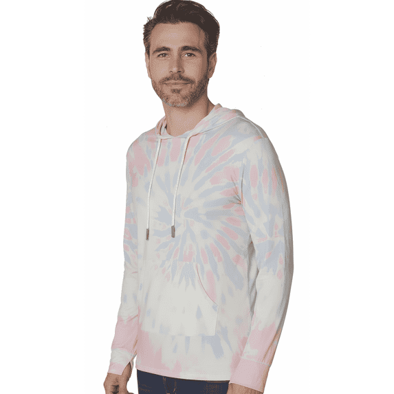INGEAR Men's Lightweight SPF 50+ UV Protection Hoodie, Long Sleeve Rashguard with Pocket, , Sonoma Tiedye , M
