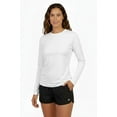 thumbnail image 1 of INGEAR Women's Long Sleeve Sun Protection Swim Shirt, White, M, 1 of 7