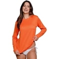 thumbnail image 1 of INGEAR Women's Long Sleeve Sun Protection Swim Shirt, Orange, S, 1 of 7