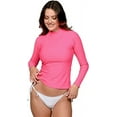 thumbnail image 1 of INGEAR Women’s UV Sun Protection Long Sleeve Rash Guard, Quick-Dry, Pink, S, 1 of 5