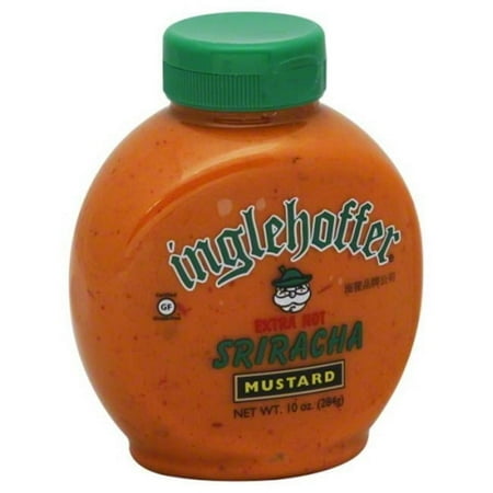 INGLEHOFFER Mustard Sqz Sriracha Xhot-10.25 oz - Pack of 6 - Certified Gluten-Free Americas Finest Gourmet Condiments