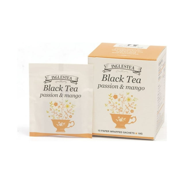 INGLESTEA Black Tea Passion and Mango Pure Ceylon Black Tea with